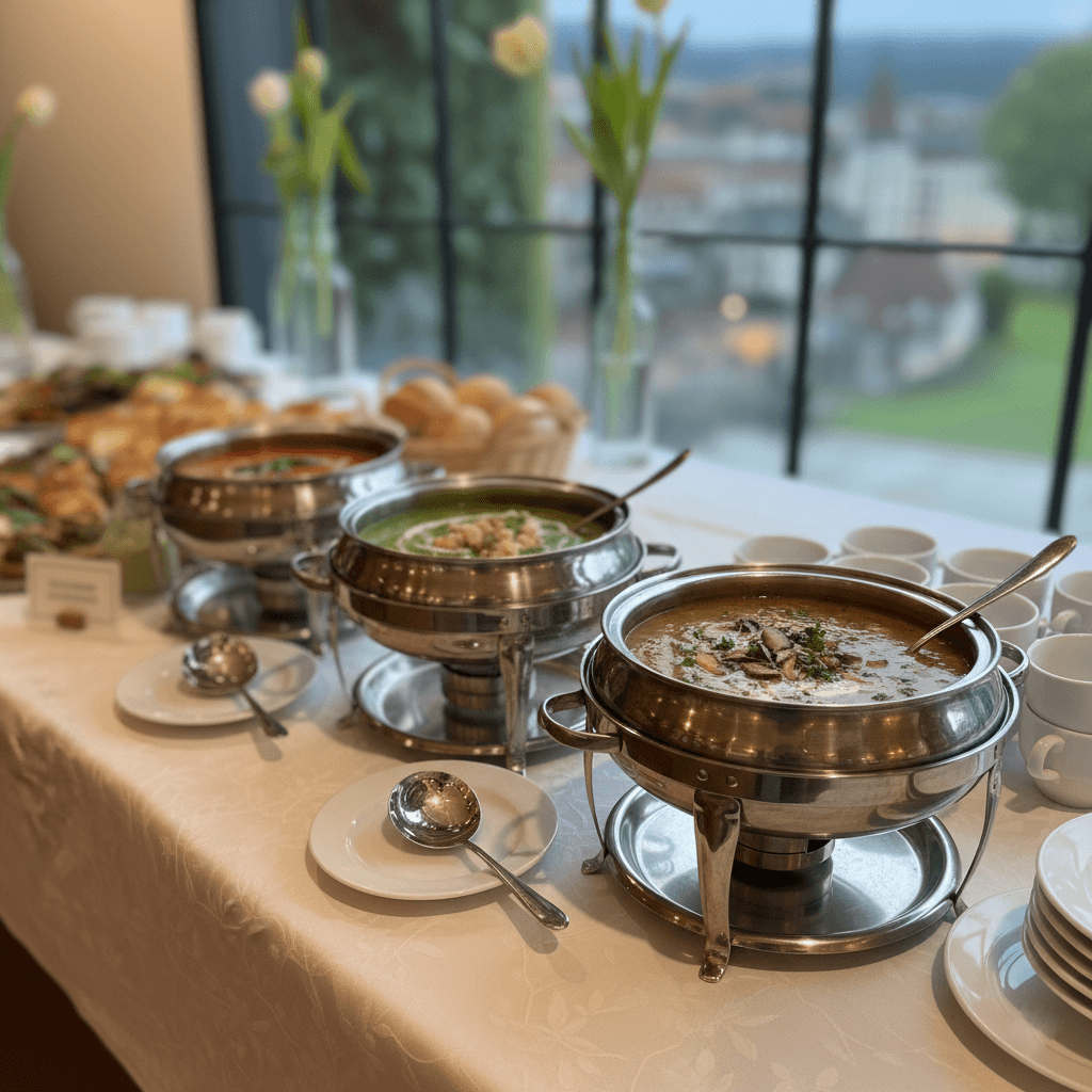 Suppen für Trauerfeier